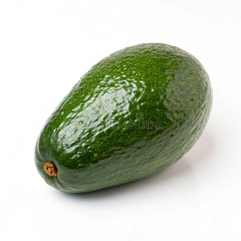 Ripe avocado isolerat på vit bakgrund vektor illustrationer