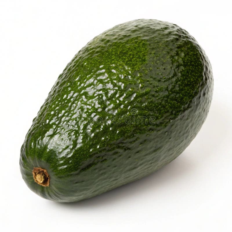 Ripe avocado isolerat på vit bakgrund royaltyfri illustrationer