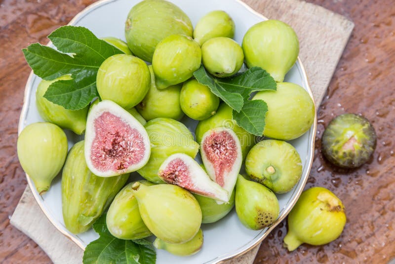 Ripe fig fruits. stock photo. Image of table, agriculture 85412896