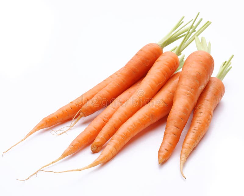 Ripe fresh carrots