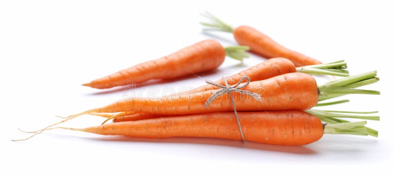 Ripe fresh carrots