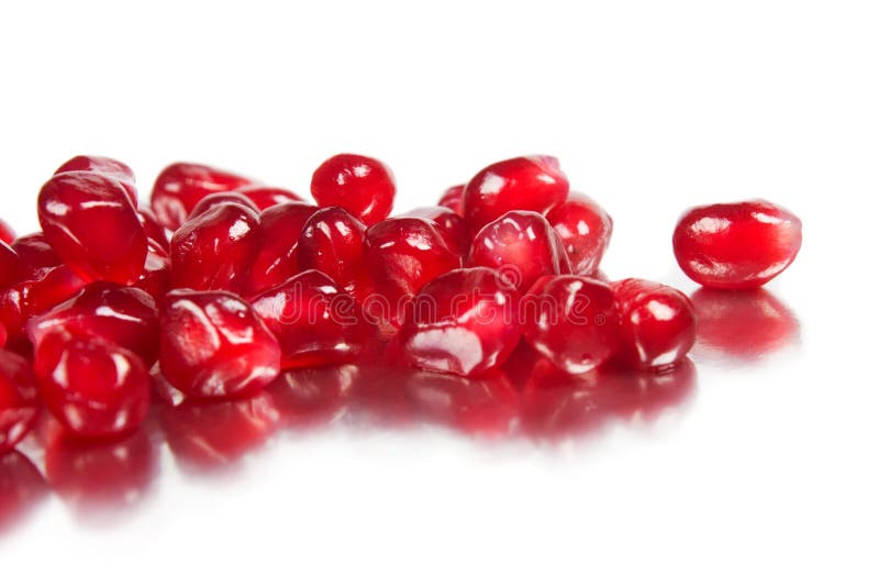 Ripe grains of a pomegranate