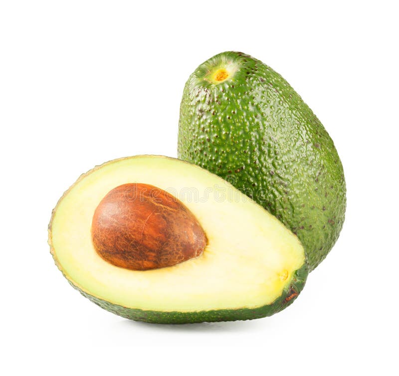 Ripe half avocado royalty free stock photo