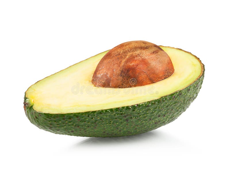 Ripe half avocado royalty free stock photos