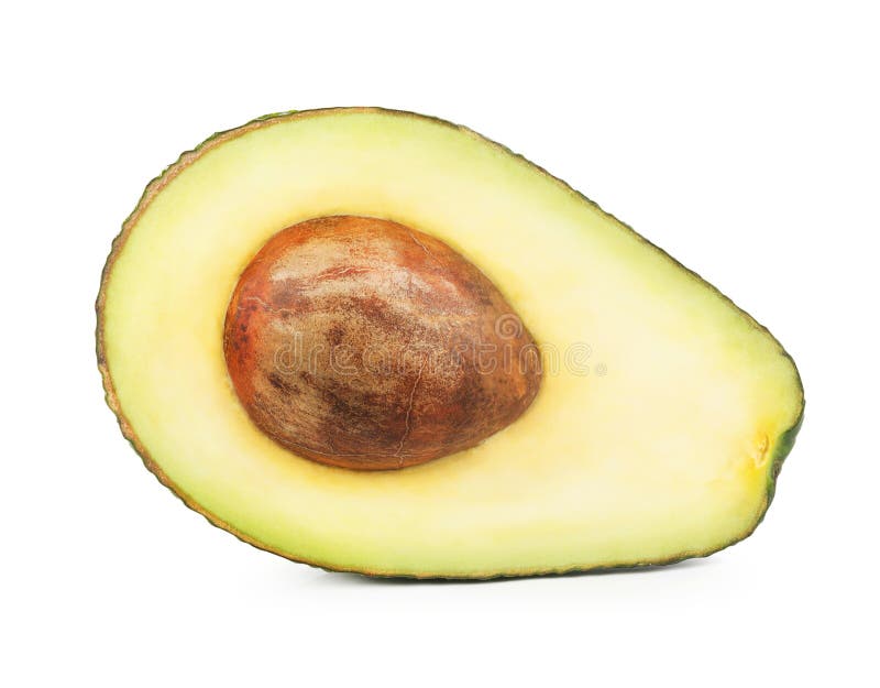 Ripe half avocado stock photo