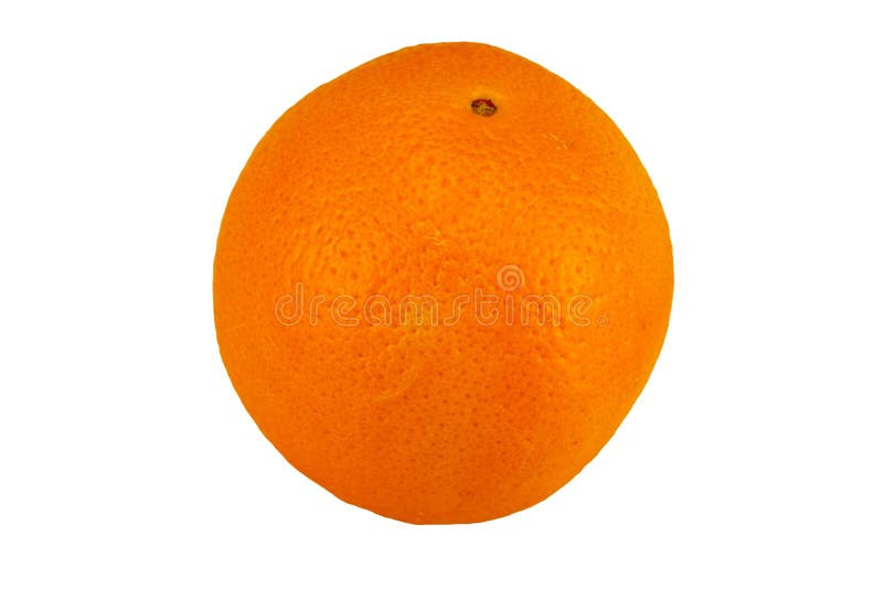 Ripe orange fruit isolated on white background. Concept health. royalty free stock images Ripe orange fruit isolated on white background. Concept health. royalty free stock images