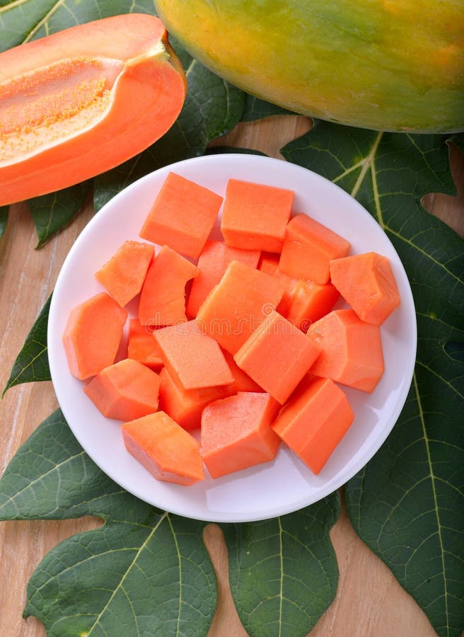 Ripe papaya fruit stock image. Image of tasty, orange 76404281