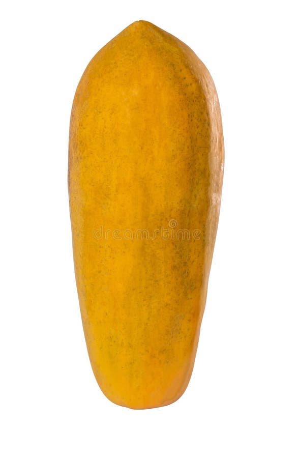 Ripe Papaya Isolated on White Background Stock Image Image of pile