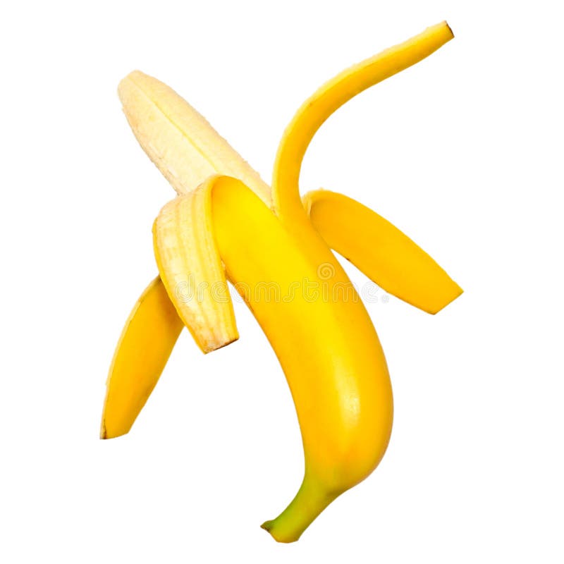 Ripe peeled banana