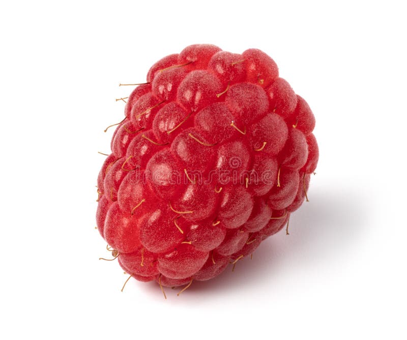 Ripe Raspberry on White Background Stock Photo - Image of raspberry ...