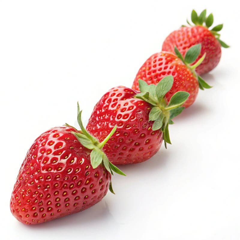 Ripe Strawbär stock illustrationer