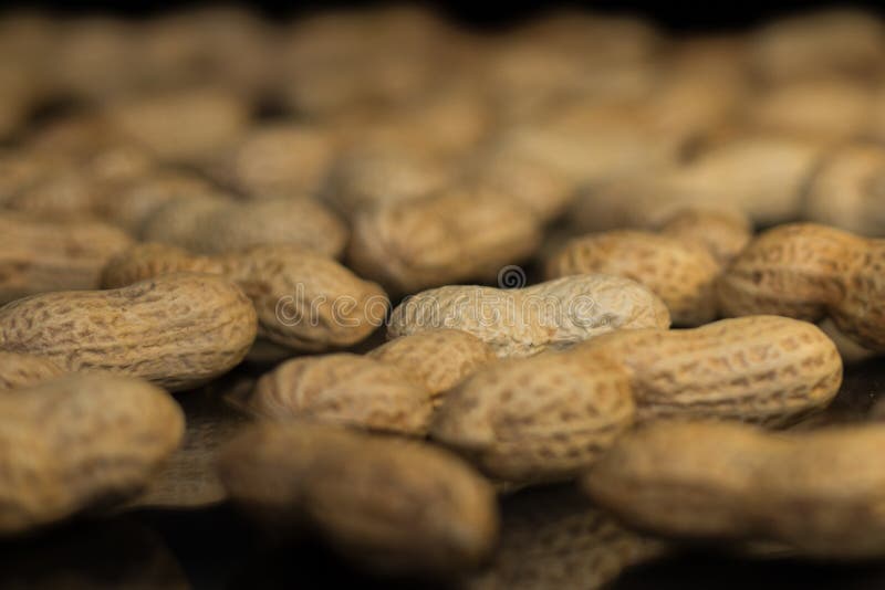 Ripe Peanuts in Husk and Jar with Peanutbutter Stock Image Image of
