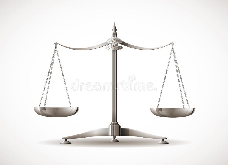 Scales concept - equal concept - lawyer symbol. Scales concept - equal concept - lawyer symbol