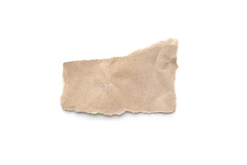 Ripped Vintage Paper Background. Torn Brown Paper on White. Stock Image -  Image of damage, newspaper: 132134961
