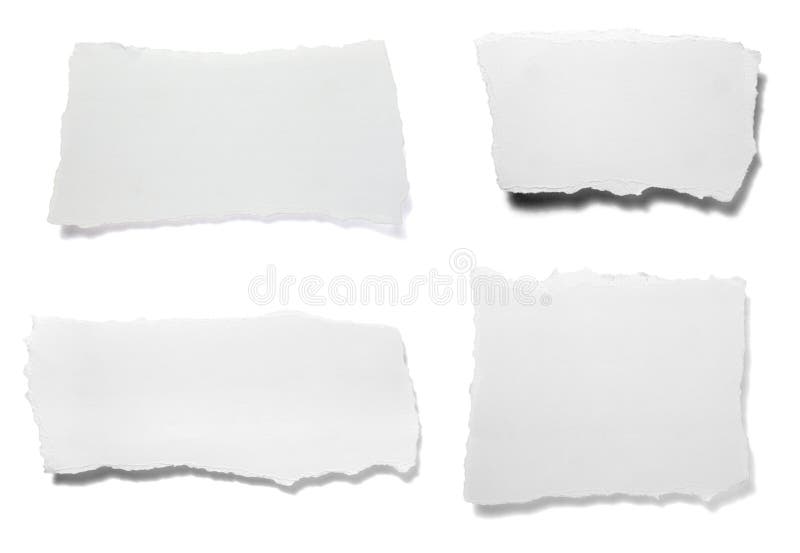 Ripped white paper note message background