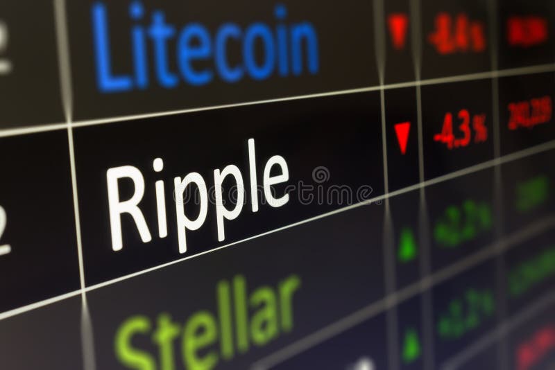 Ripple Crypto Currency Trading And Monitoring Xrp Values On Trad Stock Photo Image Of Background Video 116852406