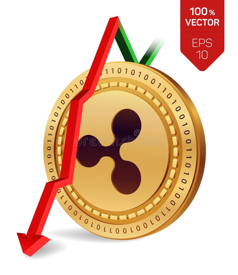 ripple Queda Seta vermelha para baixo A avaliação do índice da ondinha vai para baixo no mercado de troca Moeda cripto moeda 3D d ilustração do vetor ripple Queda Seta vermelha para baixo A avaliação do índice da ondinha vai para baixo no mercado de troca Moeda cripto moeda 3D d ilustração do vetor