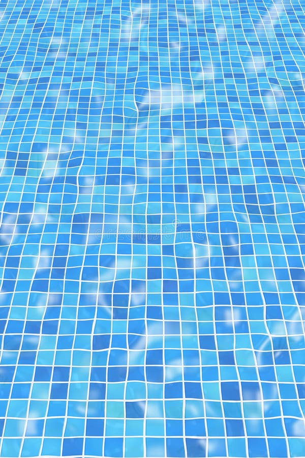 Rippled pool tiles