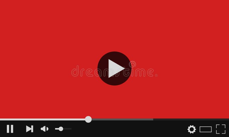 Riproduttore video di web di YouTube Disegno moderno royalty illustrazione gratis