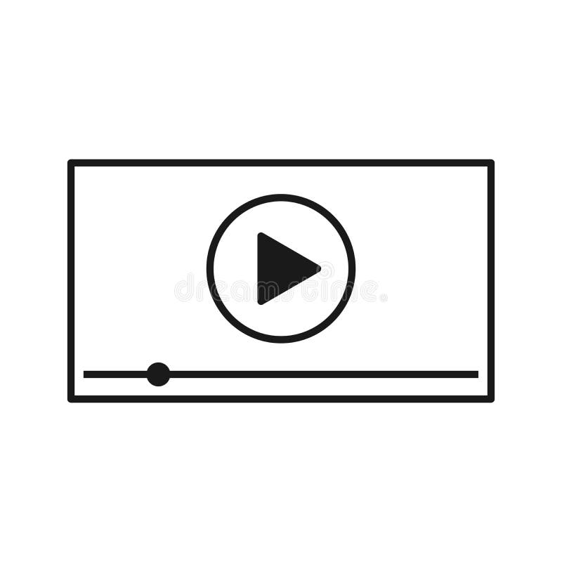 Riproduttore video per i apps del cellulare e di web Illustrazione di vettore royalty illustrazione gratis Riproduttore video per i apps del cellulare e di web Illustrazione di vettore royalty illustrazione gratis