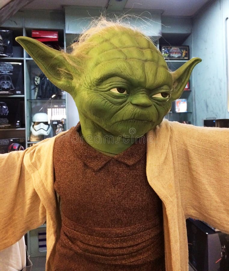 Riproduzione delle scale originali di Yoda dal film di Star Wars immagini stock libere da diritti Riproduzione delle scale originali di Yoda dal film di Star Wars immagini stock libere da diritti
