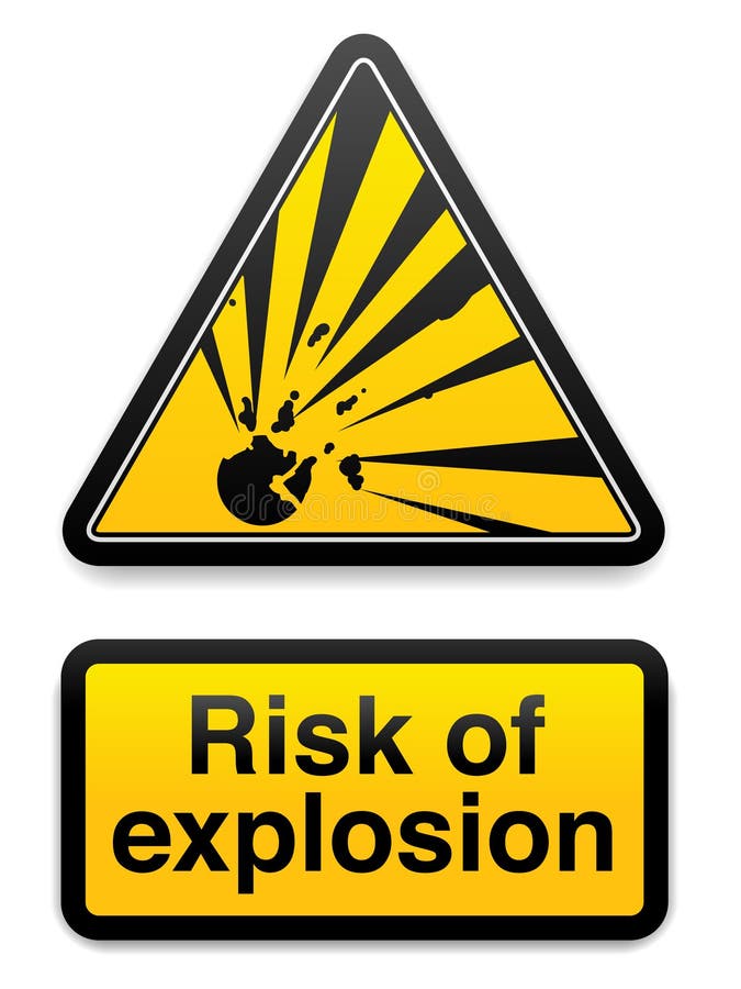Risco de explosão ilustração stock Risco de explosão ilustração stock