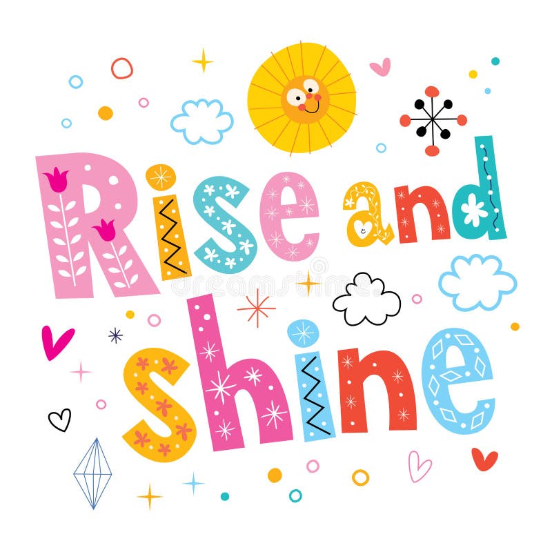 Rise and shine stock vector. Illustration of shine, morning 53514220