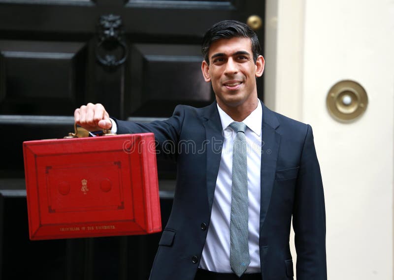 Rishi Sunak outside No. 11 Downing street in London, UK.