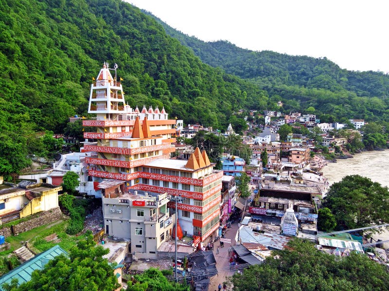 Rishikesh world capital of Yoga, India royalty free stock images Rishikesh world capital of Yoga, India royalty free stock images