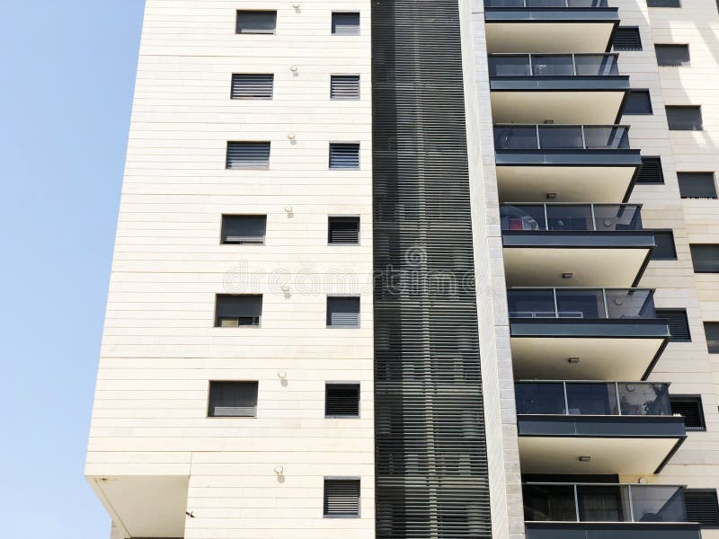 RISHON LE ZION, ΙΣΡΑΉΛ 207 Οκτωβρίου 2019: Οικιστικό κτίριο στο Rishon Le Zion, Ισραήλ στοκ φωτογραφίες με δικαίωμα ελεύθερης χρήσης