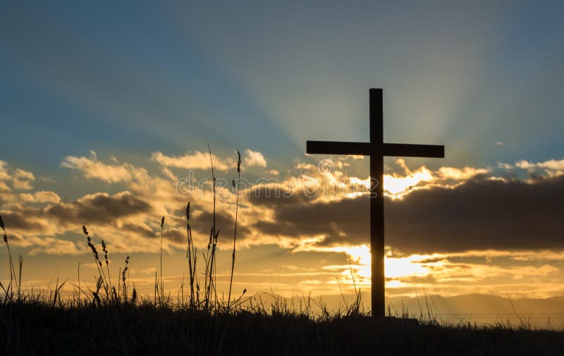 Rising Cross Sun stock photo. Image of christianity, religion - 38546150