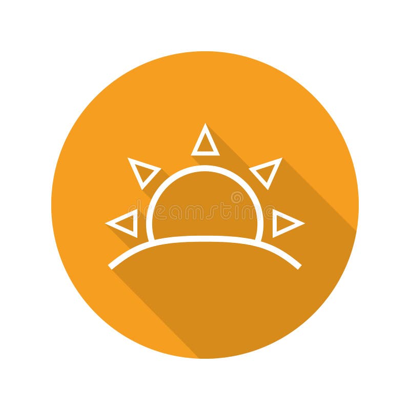 Rising sun line icon stock vector. Illustration of icon 150478719