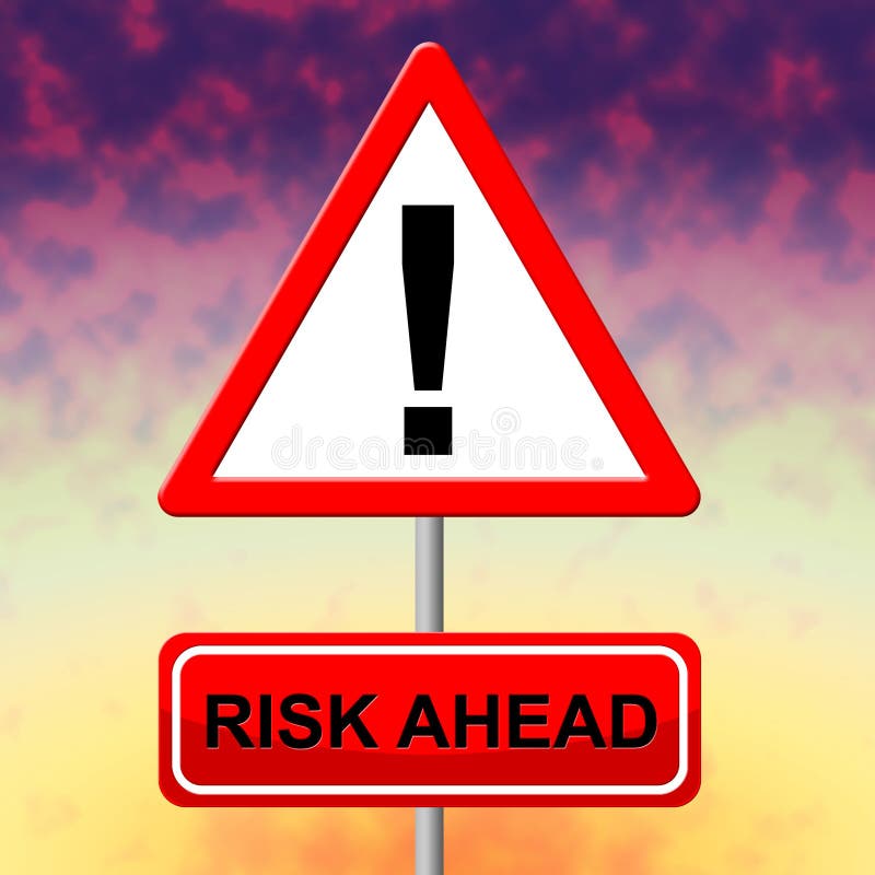 Risk ahead sign stock illustration. Illustration of protective - 21134708