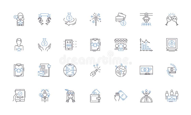 Risk Assessment Line Icons Collection. Vulnerability, Hazard, Exposure