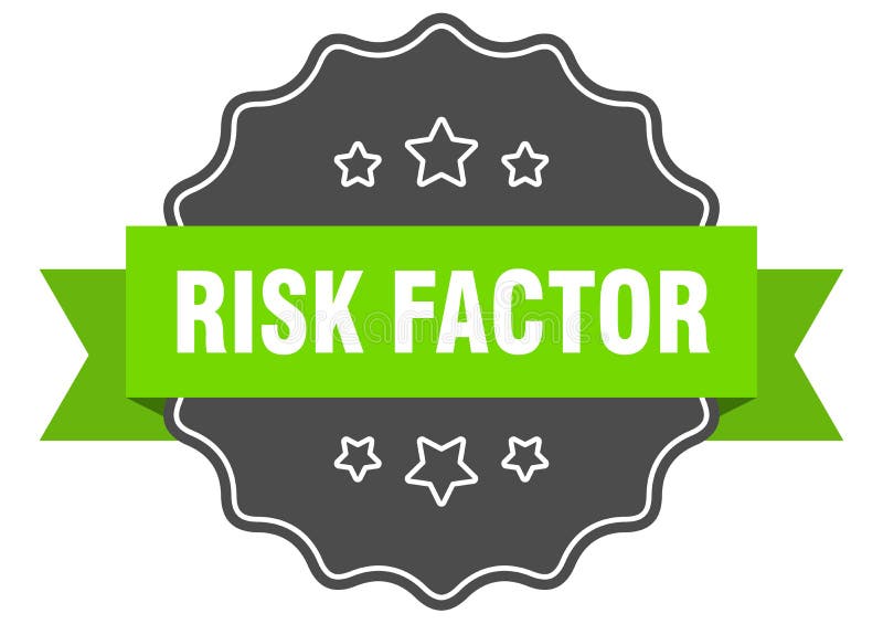 Risk Factor Stamp. Square Grunge Sign on White Background Stock Vector