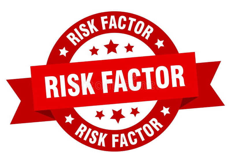 Risk Factor Round Ribbon Isolated Label. Risk Factor Sign Stock Vector