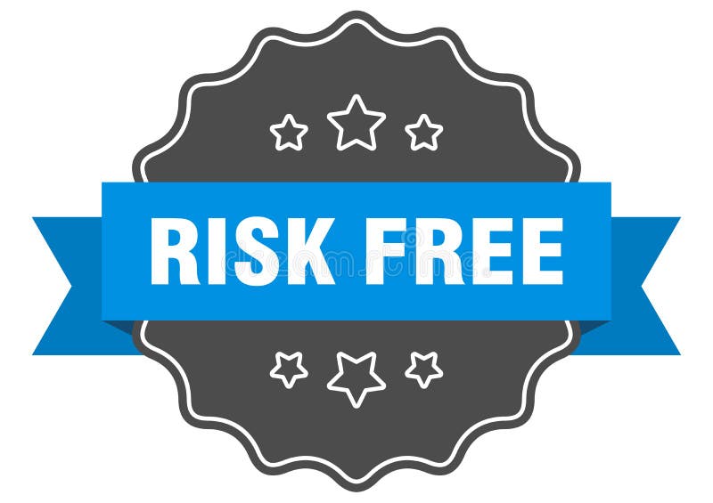 Risk Free Banner Template. Ribbon Label Sign. Sticker Stock Vector