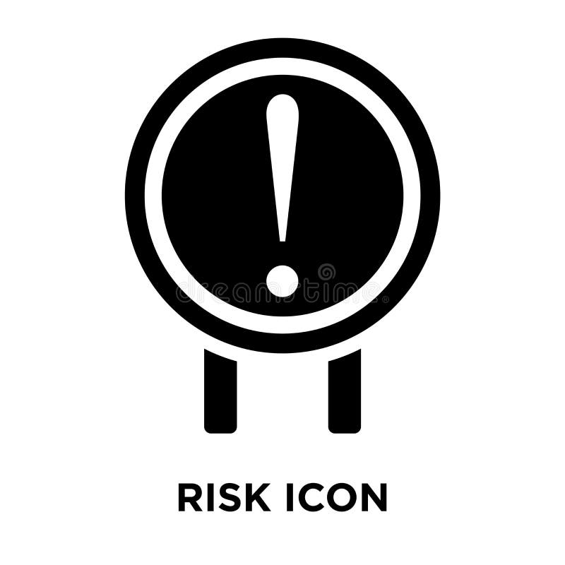 Risk Icon Vector Isolated On White Background, Logo Concept Of Stock
