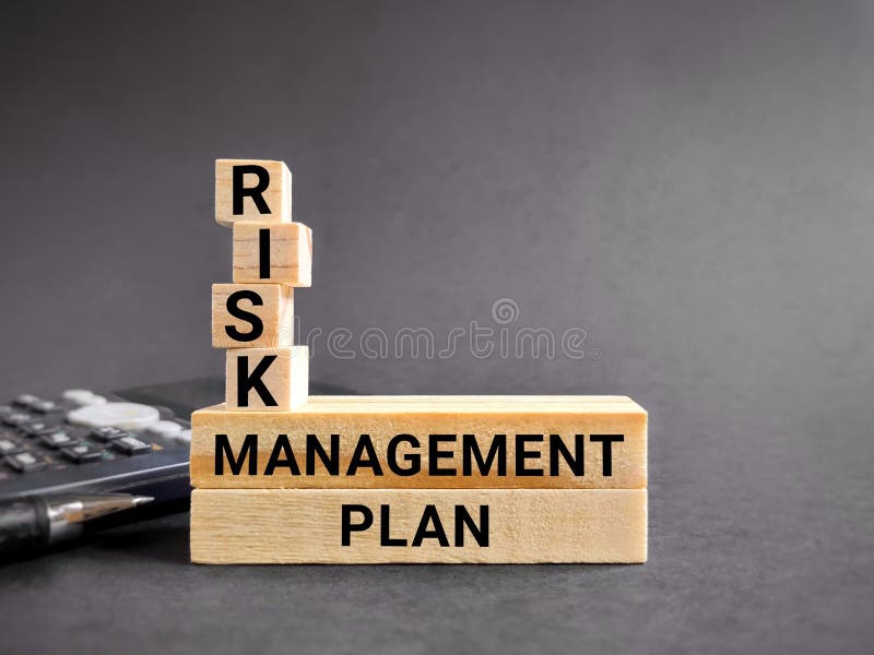 Risk management plan text background. Management Concept. Stock photo. royalty free stock images