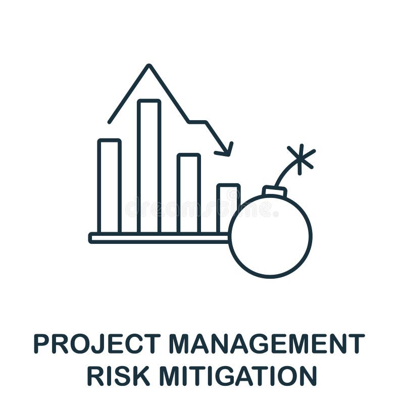 Risk Mitigation Icon. Line Element from Project Management Collection