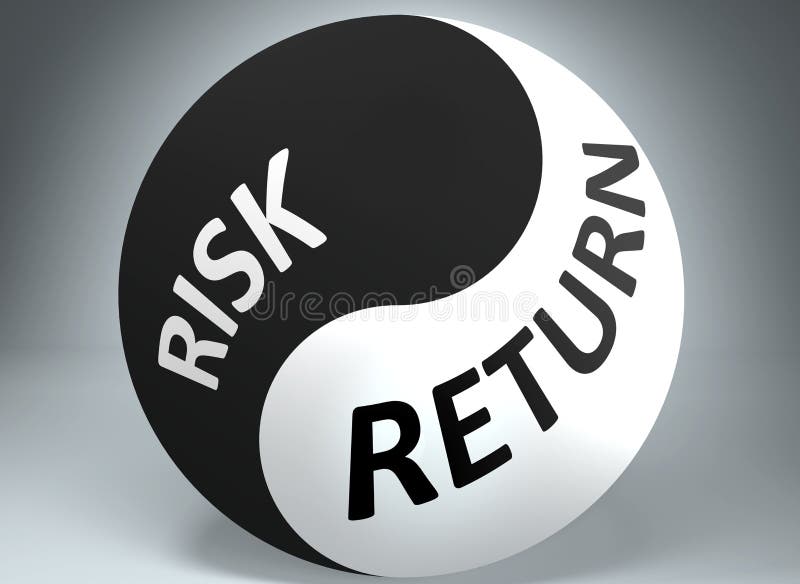 Risk and Return on Investitions Stock Illustration - Illustration of