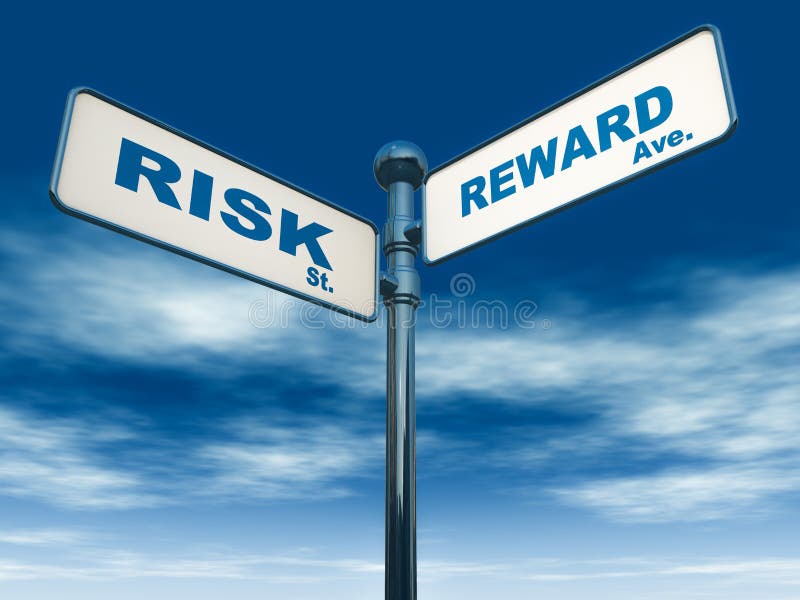 Risk reward stock illustration. Illustration of sign - 28072868
