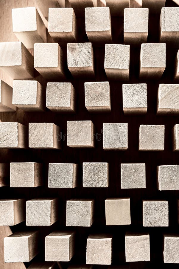 Risk and strategy in business, many identical wooden blocks stock photo Risk and strategy in business, many identical wooden blocks stock photo