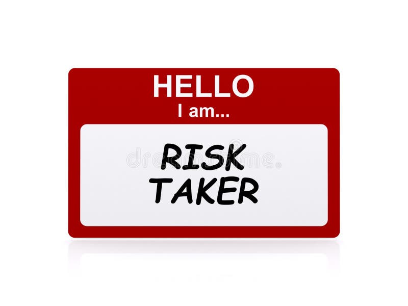 Risk taker tag stock illustration. Illustration of banner - 160827520