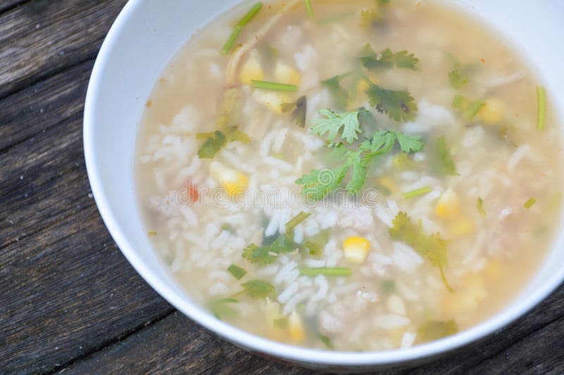 Riso caldo bollito immagine stock