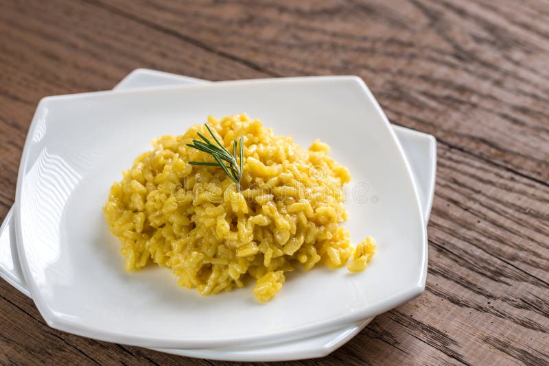 Risoto com açafrão foto de stock royalty free Risoto com açafrão foto de stock royalty free