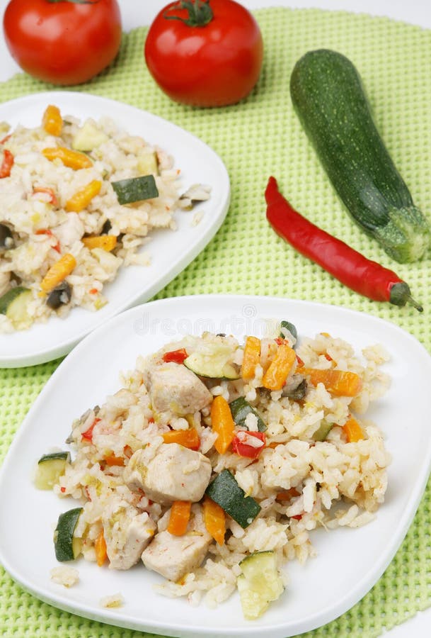 Risotto with chicken stock photo. Image of delicious 14790344