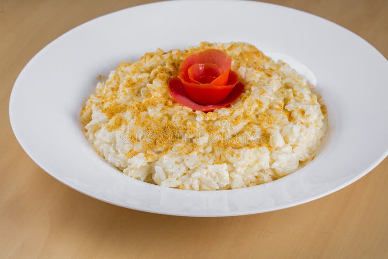 Risotto Milanese, a Classic Italian Dish Stock Image Image of