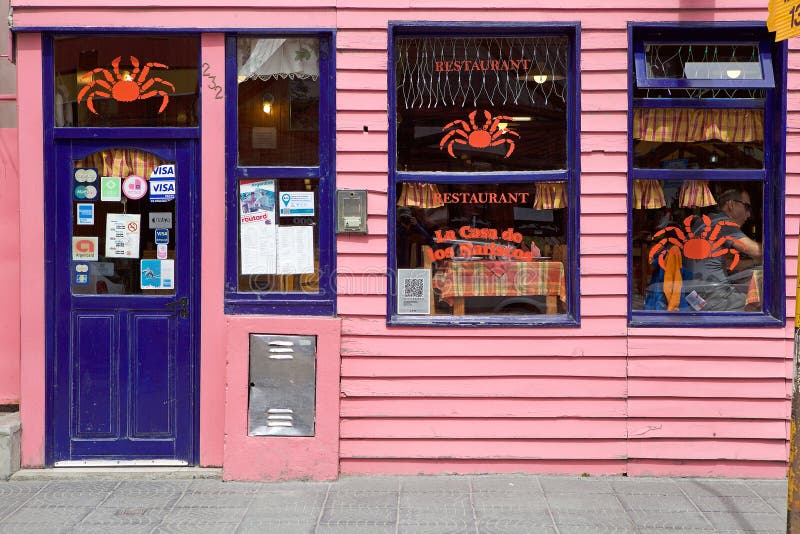Ristorante in Ushuaia, Argentina fotografie stock Ristorante in Ushuaia, Argentina fotografie stock