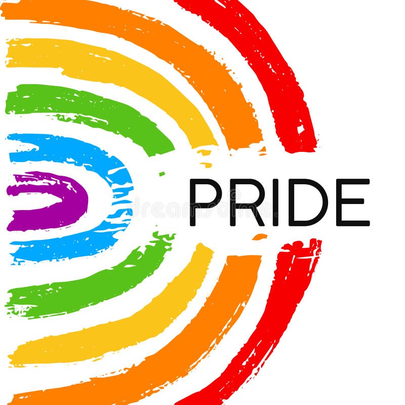 Hand draw LGBT pride with rainbow in vector format. Grunge flag with word PRIDE for poster. LGBTQ love symbol background. Concept design. Hand draw LGBT pride with rainbow in vector format. Grunge flag with word PRIDE for poster. LGBTQ love symbol background. Concept design